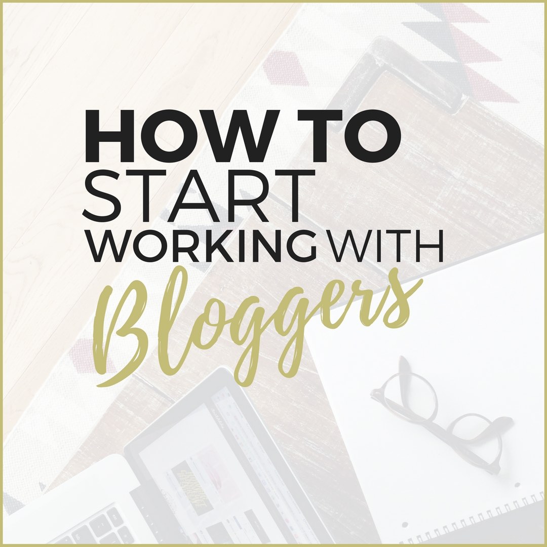 working with bloggers